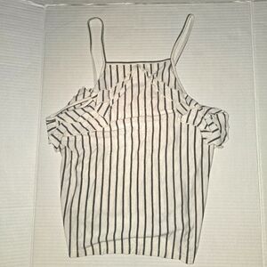 American Eagle Square Neck Ruffled Top